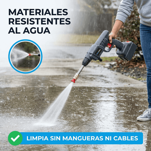 Hidrolavadora Inalámbrica Profesional - Sin cables, sin lavaderos y sin excusas